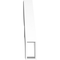 Ekena Millwork 3-in. W x 18-in. D x 18-in. H Ridgewood Architectural Grade PVC Knee Brace BRCP03X18X18RID - alternate 3